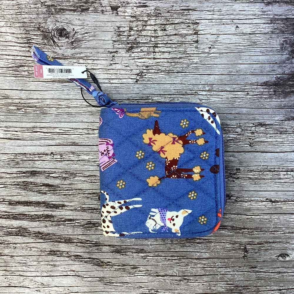 Vera Bradley Dogs essential small zip-around WALLET
